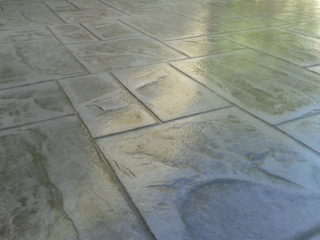 Détail de texture pierre en béton imprimé